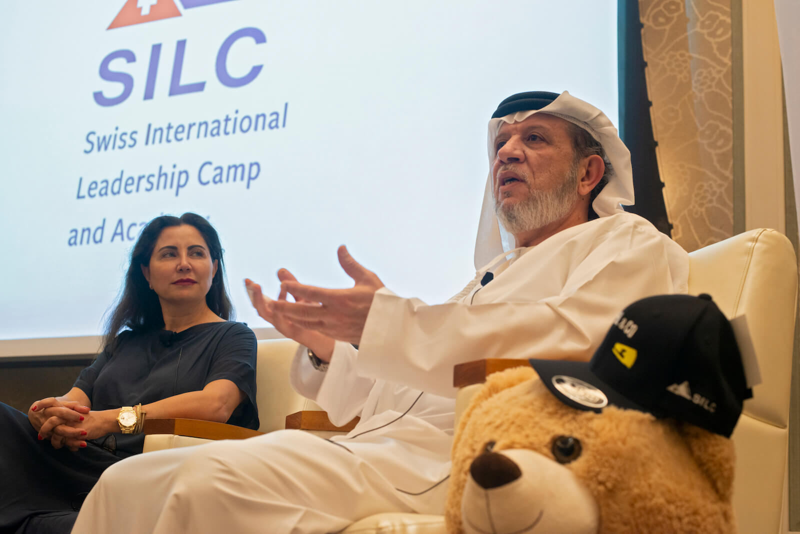 Panel speakers discuss leadership at SILC, the Swiss International Leadership Camp and Academy event.